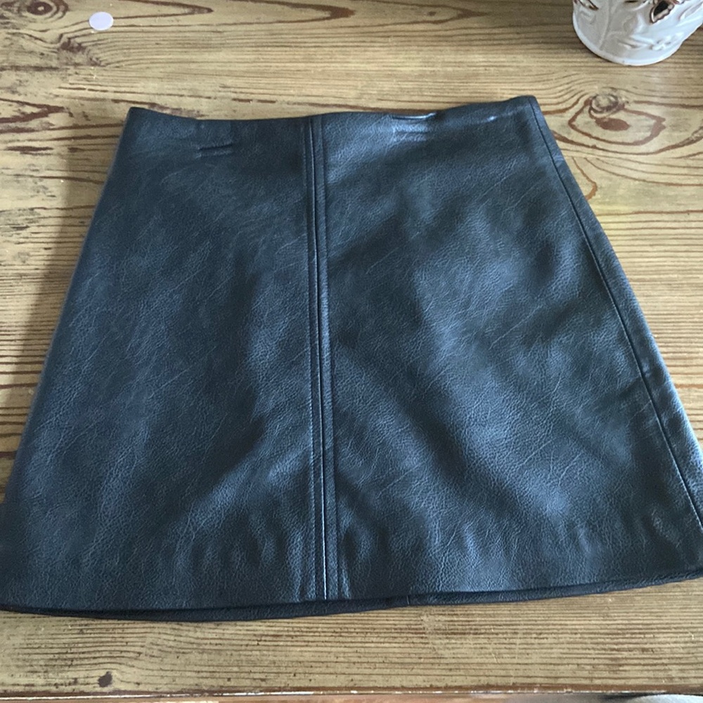 H&M  faux leather skirt